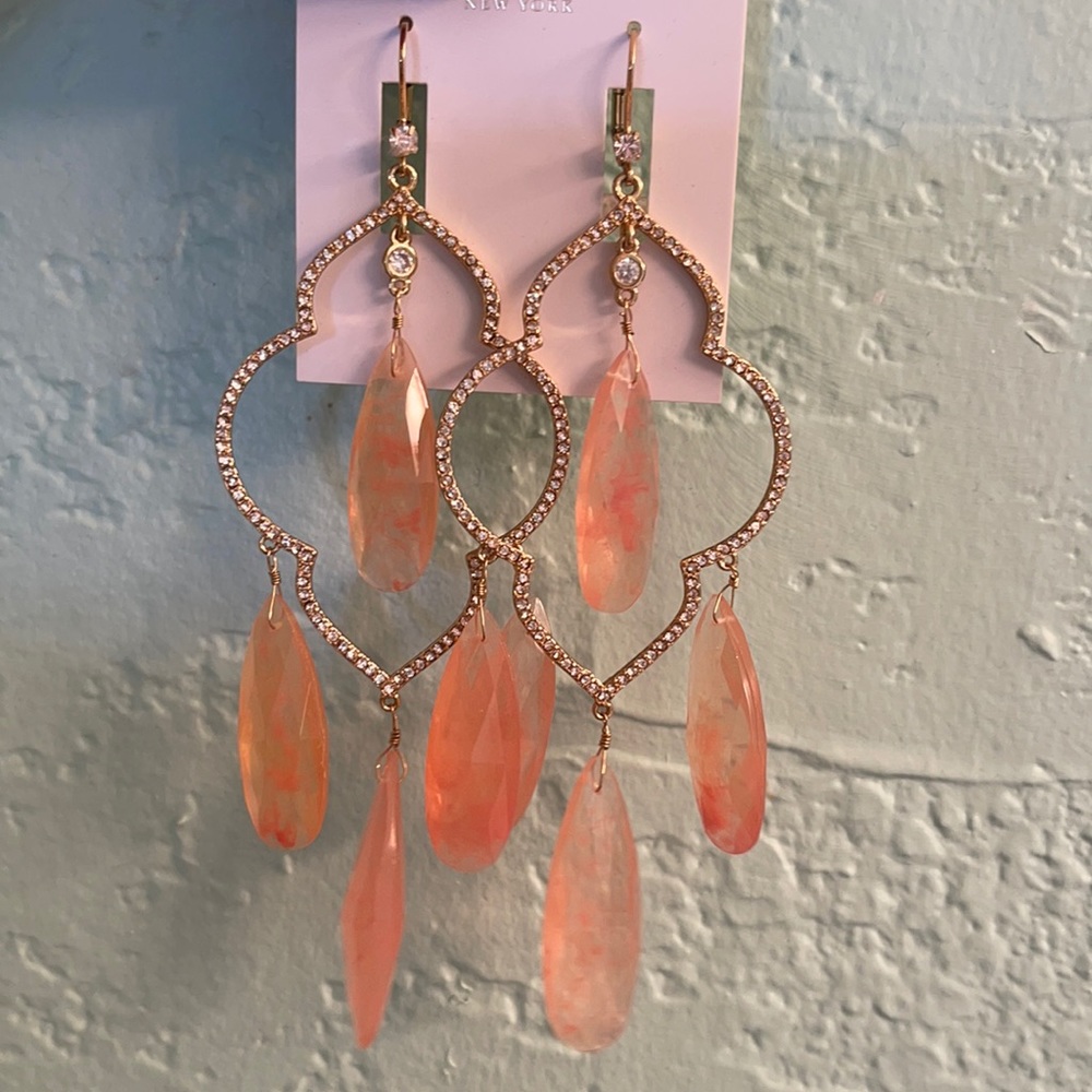 Kate Spade statement chandelier earrings